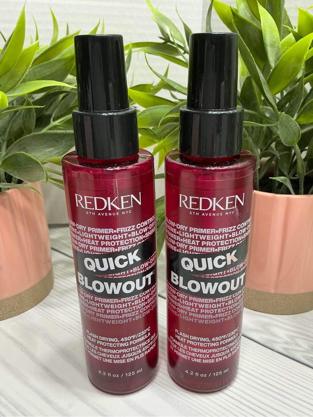 Redken Quick Blowout Spray - New - 2 Bottles Refill-4.2oz each